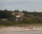 Zoomed in pic of an old bunker.